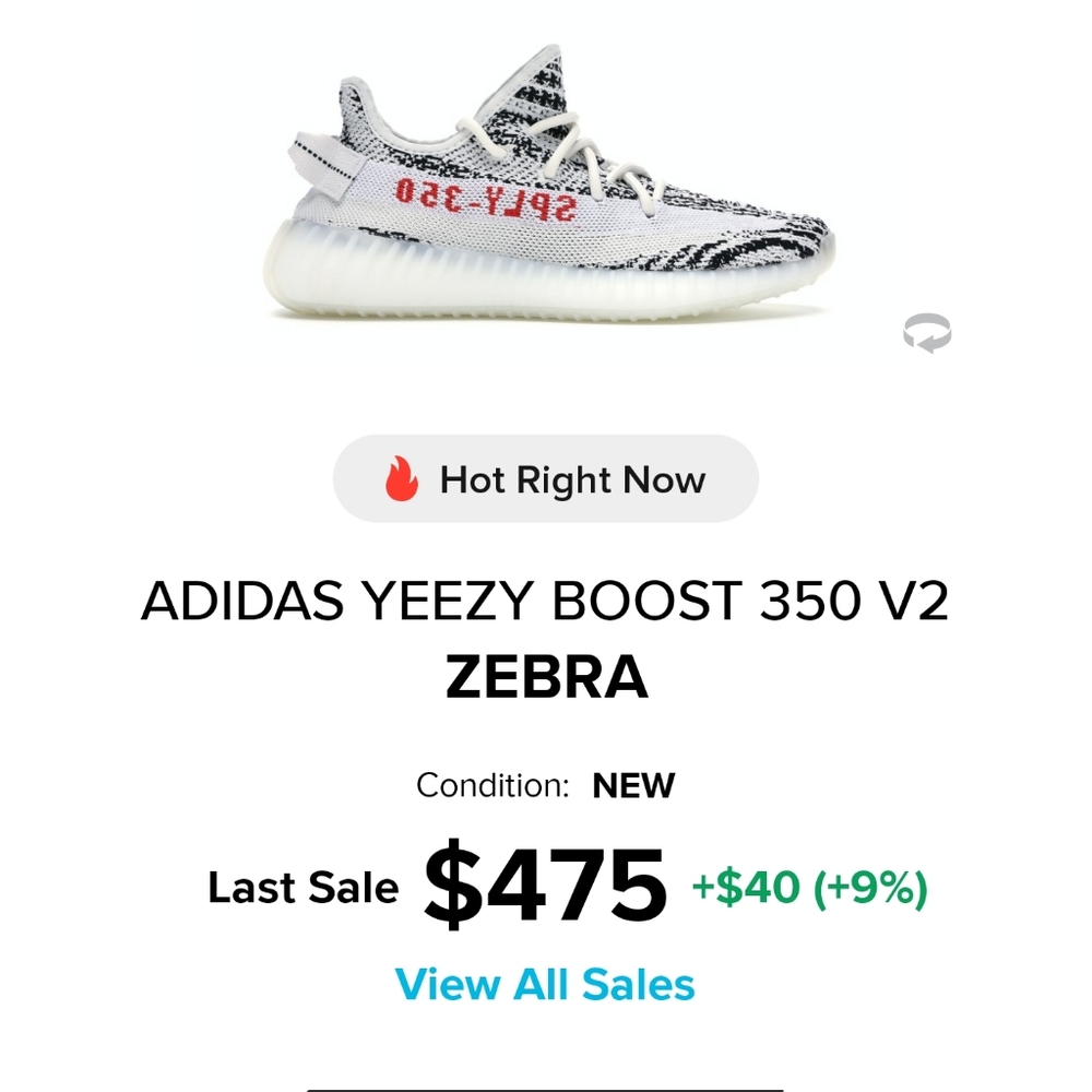 Yeezy zebra